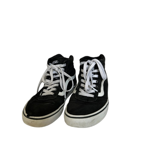 Vans Off The‎ Wall Women Size 7.5 Mid Skateboarding Shoes Sneakers Black